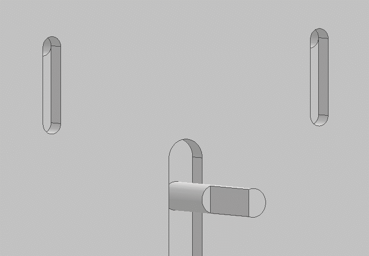 Inventor Centering a Hole in a Slot with the Joint Command